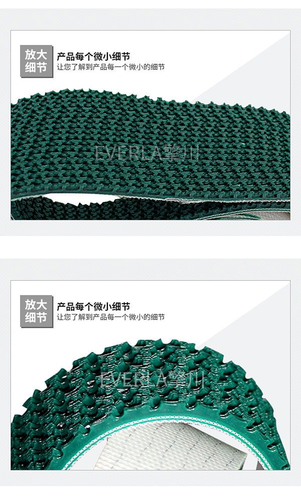 包裝行業(yè)_<a href='http://www.yiemit.com/' target='_blank'><u>PU同步帶</u></a>加綠色花紋