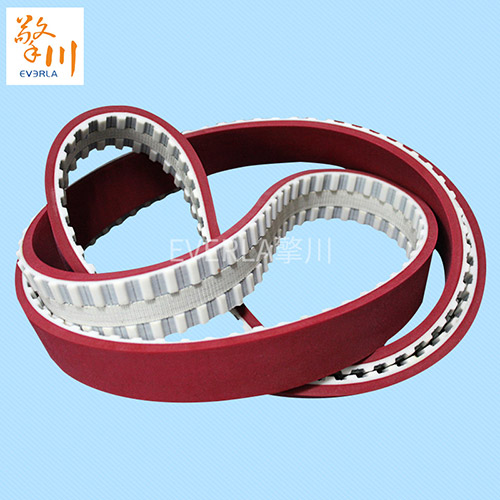 表面加紅膠底面開槽<a href='http://www.yiemit.com/' target='_blank'><u>同步帶</u></a>