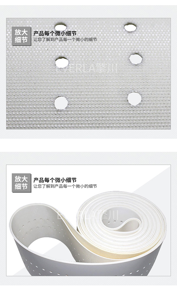 打孔吸風(fēng)機(jī)_白色PVC食品級(jí)輸送帶