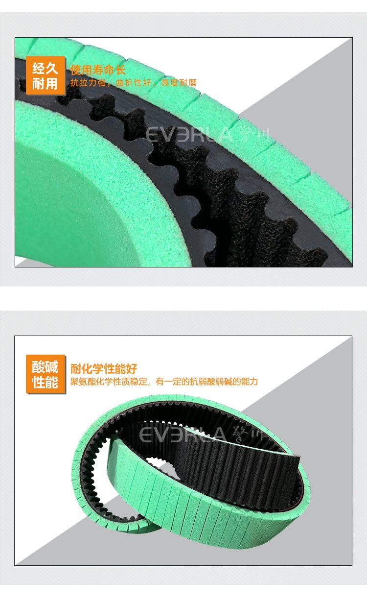 橡膠同步帶加綠色發(fā)泡膠